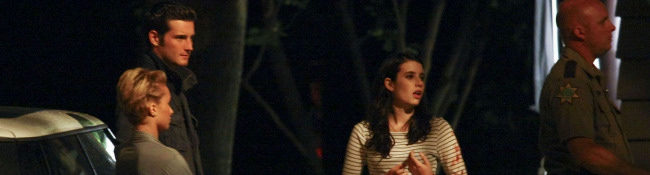 Emma Roberts en el set de Scream 4