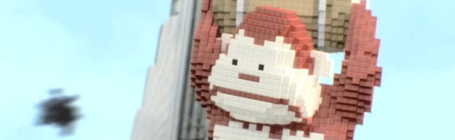 Donkey Kong en el corto Pixels de Patrick Jean