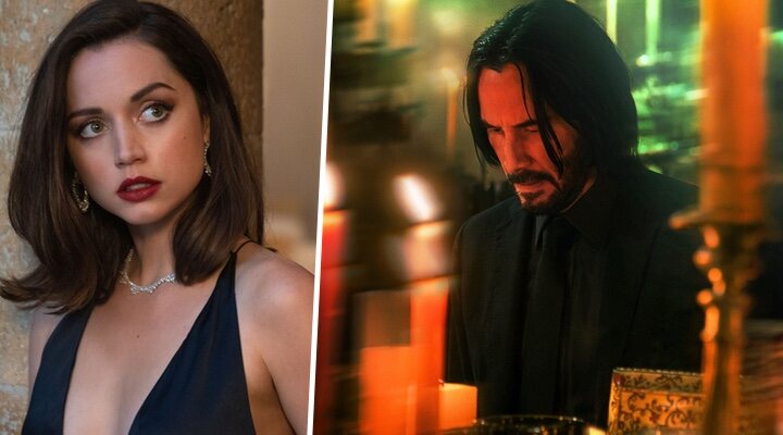  Ana de Armas y Keanu Reeves, protagonistas de 'Ballerina'