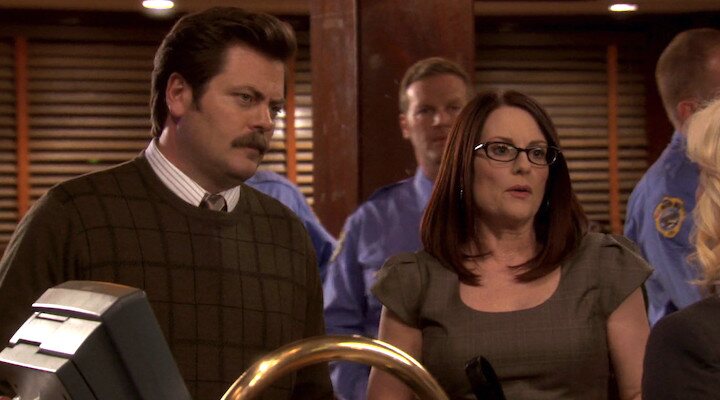 Nick Offerman y Megan Mullally