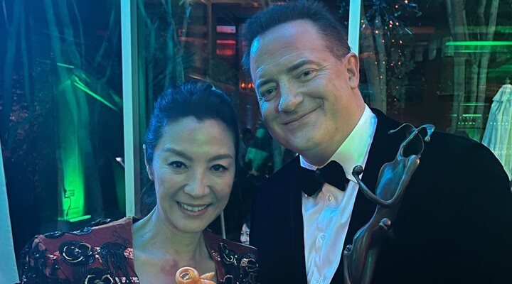 Brendan Fraser y Michelle Yeoh'