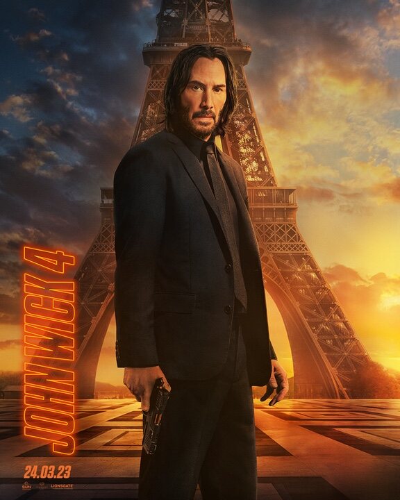 Keanu Reeves como John Wick en 'John Wick 4'