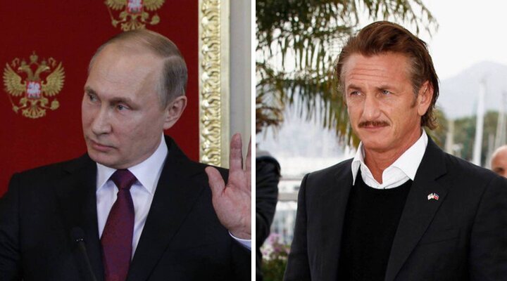 Vladimir Putin y Sean Penn