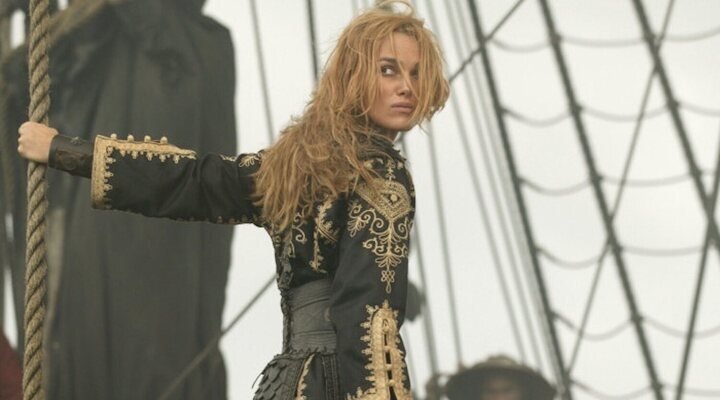 Keira Knightley en 'Piratas del Caribe'