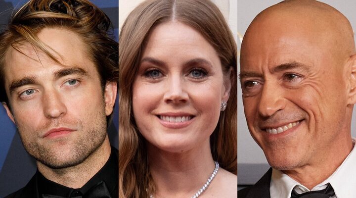 Robert Pattinson, Amy Adams y Robert Downey Jr.