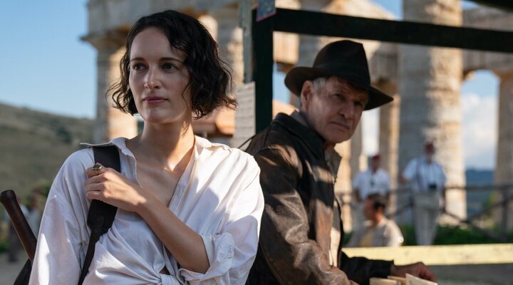  Phoebe Waller-Bridge y Harrison Ford en 'Indiana Jones y el Dial del Destino'