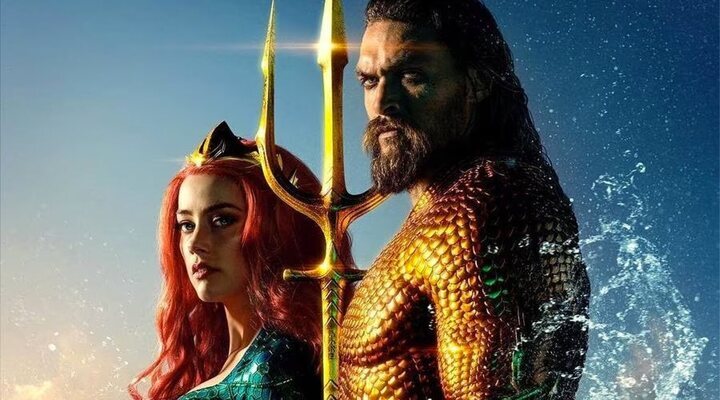 Jason Momoa y Amber Heard en 'Aquaman'