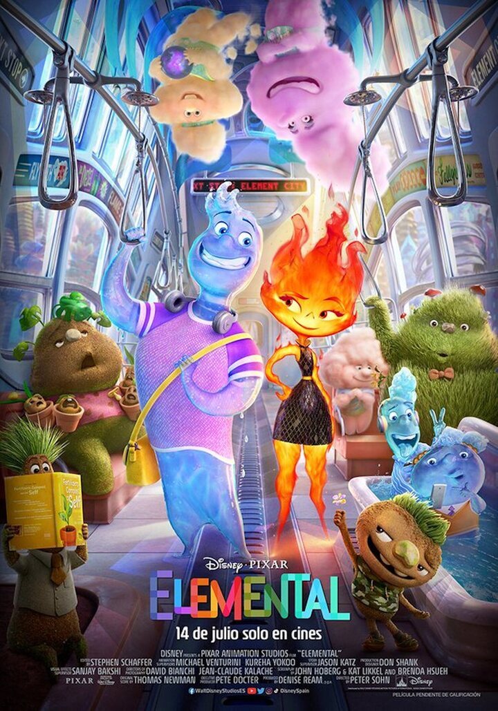 Póster oficial 'Elemental'