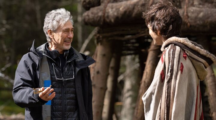 Tony Gilroy y Diego Luna en el rodaje de 'Andor'