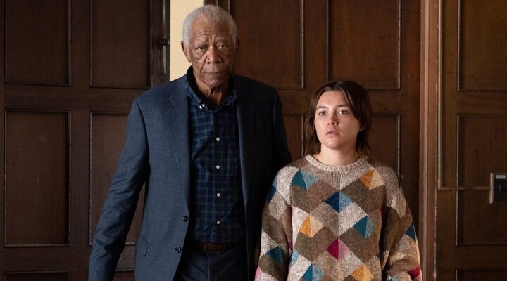 Florence Pugh y Morgan Freeman