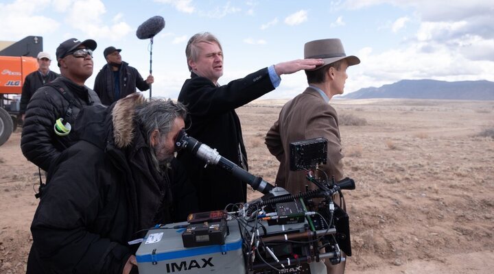 Christopher Nolan en el rodaje de 'Oppenheimer'