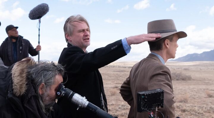 Christopher Nolan en el rodaje de 'Oppenheimer'