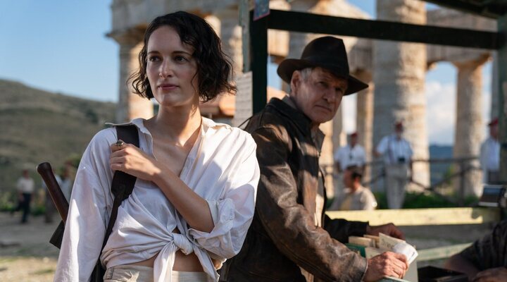 Phoebe Waller-Bridge y Harrison Ford