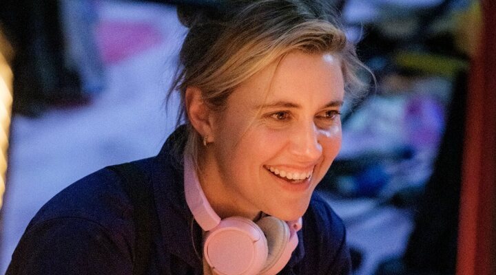 Greta Gerwig en el set de 'Barbie'