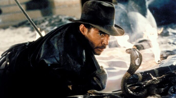 Indiana Jones le teme a las serpientes