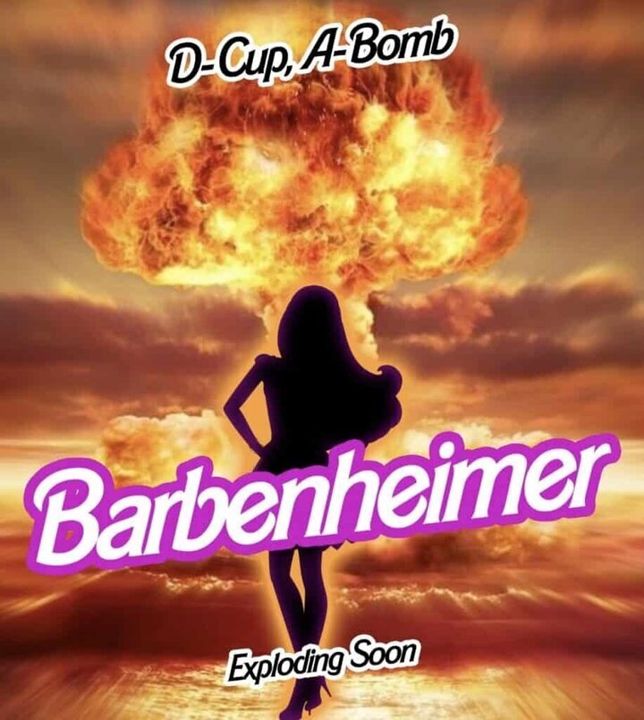  Art work de 'Barbenheimer'