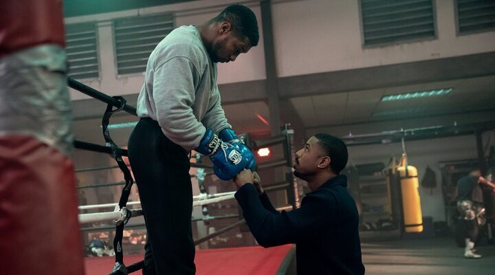 Michael B. Jordan y Jonathan Majors en 'Creed III'.