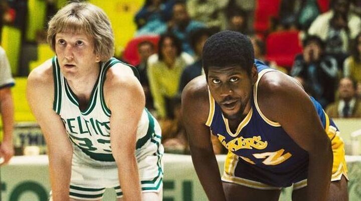 Larry Bird y Magic Johnson en 'Winning Time'.