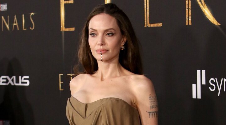 Angelina jolie en la premiere de 'Eternals'.