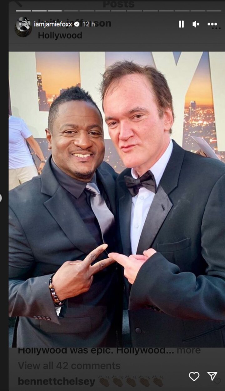 Keith Jefferson y Quentin Tarantino.