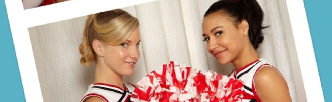 Heather Morris y Naya Rivera en Glee