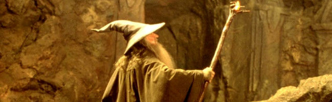 Ian McKellen como Gandalf en El Senor de los Anillos