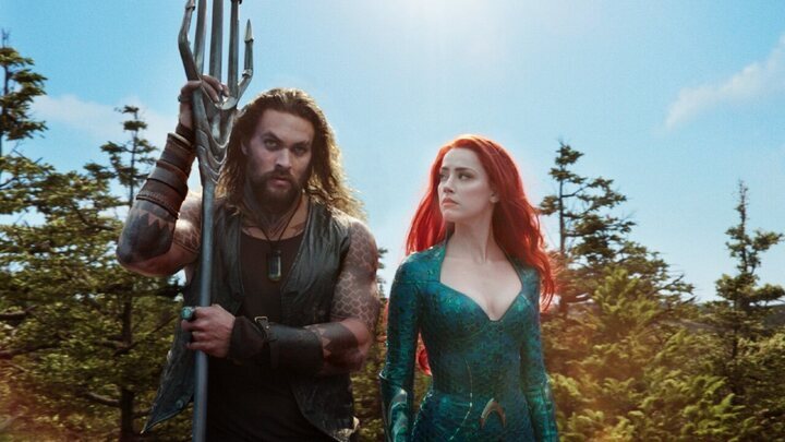 Amber Heard y Jason Momoa en 'Aquaman'