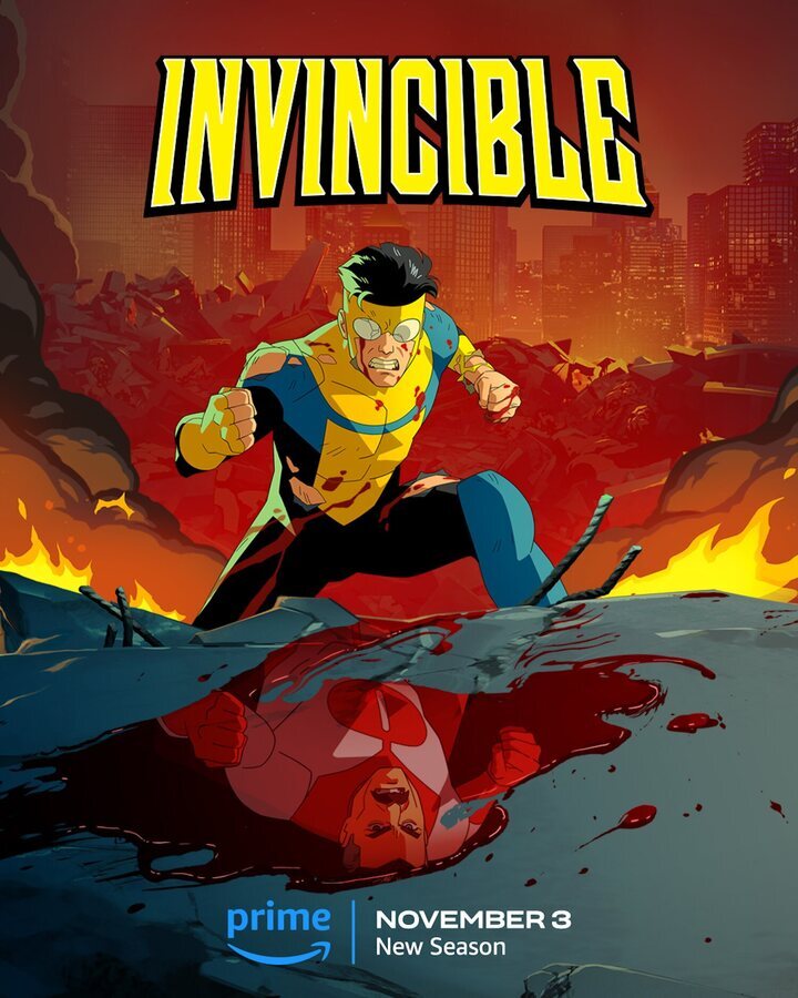 Póster de la temporada 2 de 'Invencible'