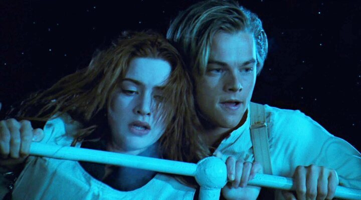 Leonardo DiCaprio y Kate Winslet en 'Titanic'