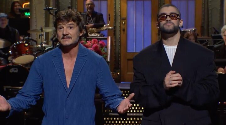 Pedro Pascal y Bad Bunny en Saturday Night Live