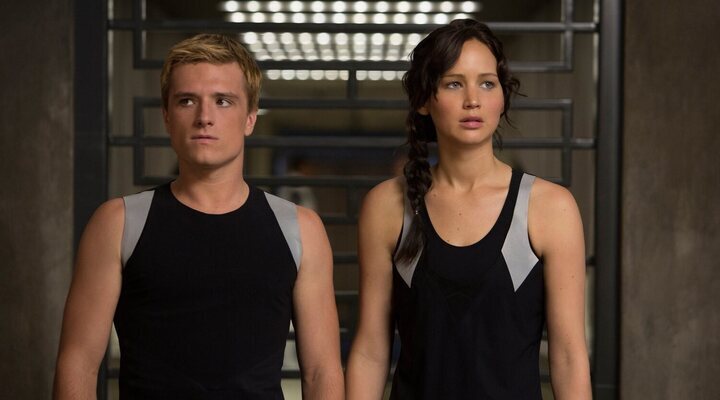  Josh Hutcherson y Jennifer Lawrence en 'En llamas'