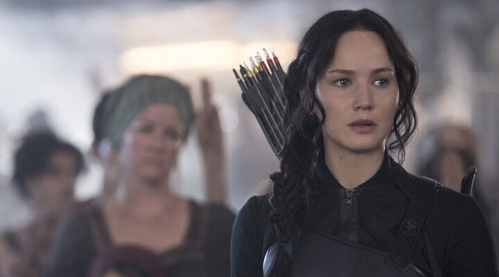  Jennifer Lawrence como Katniss en la saga de 'Los juegos del hambre'