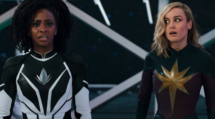 Teyonah Parris y Brie Larson en 'The Marvels'