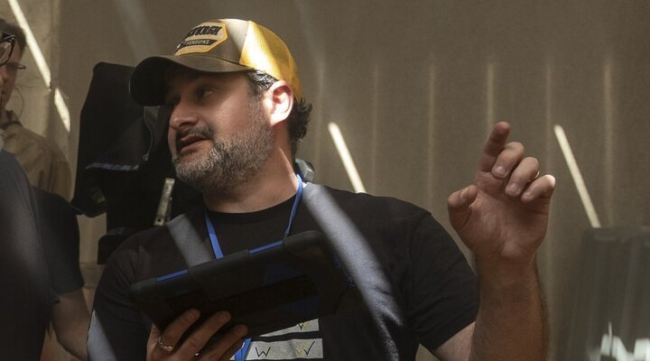 David Filoni en el rodaje de 'El Mandaloriano'