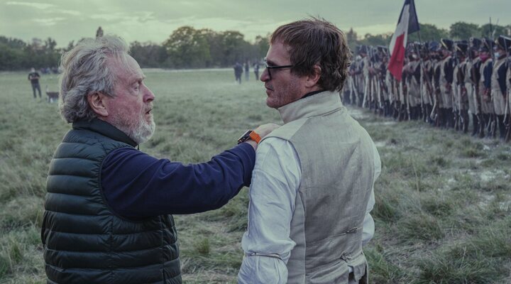 Ridley Scott y Joaquin Phoenix