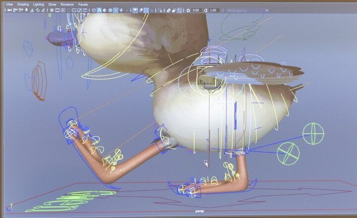 Rigging de las patas de Gwen