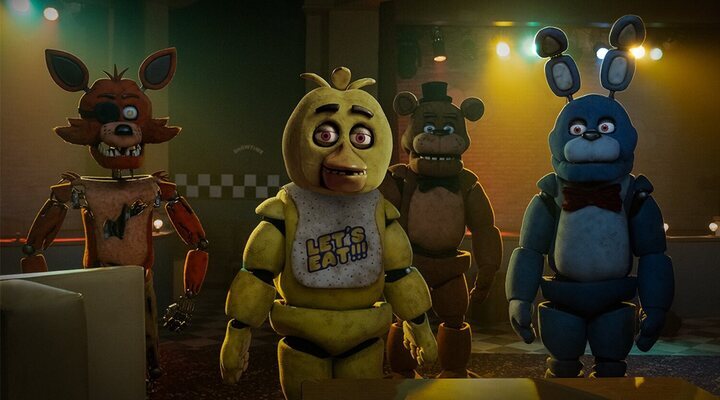 Mascotas animatrónicas de 'Five Nights At Freddy's'