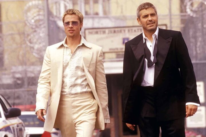 George Clooney y Brad Pitt en 'Ocean's Eleven'