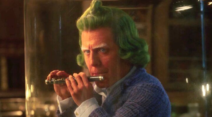 Hugh Grant como Oompa Loompa