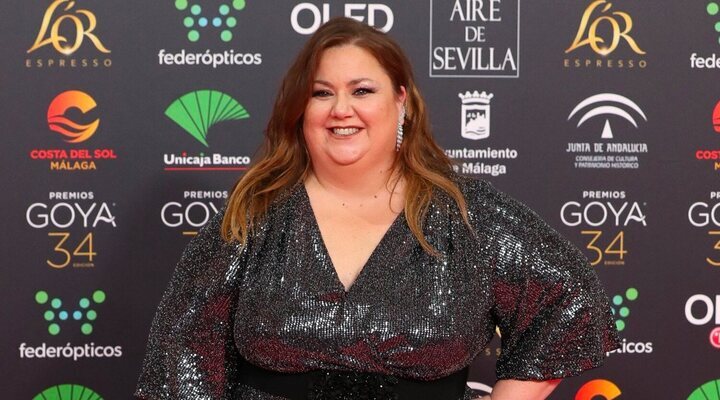 Itziar Castro en la alfombra roja de los Goya 2020