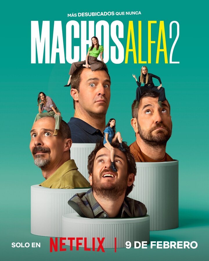 Póster promocional de la 2 temporada de 'Machos alfa'