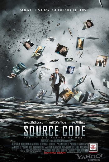 Cartel de Source Code, dirigida por Duncan Jones