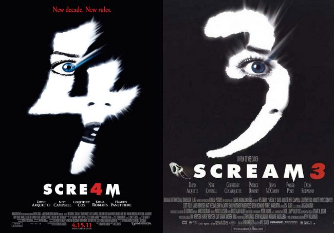 Nuevo y poco original cartel de 'Scream 4'