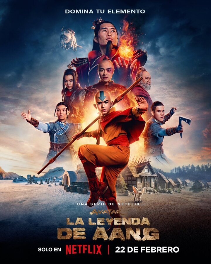 Póster de 'Avatar: La leyenda de Aang' de Netflix