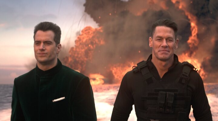 Henry Cavill y John Cena en 'Argylle'