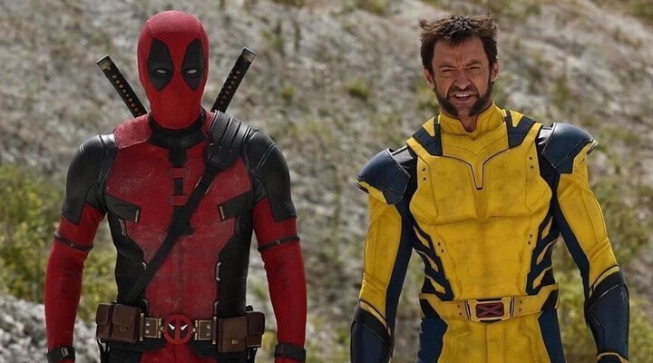 Ryan Reynolds y Hugh Jackman en el rodaje de 'Deadpool 3'