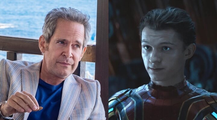 Tom Hollander en 'The White Lotus' y Tom Holland en 'Vengadores: Infinity War'