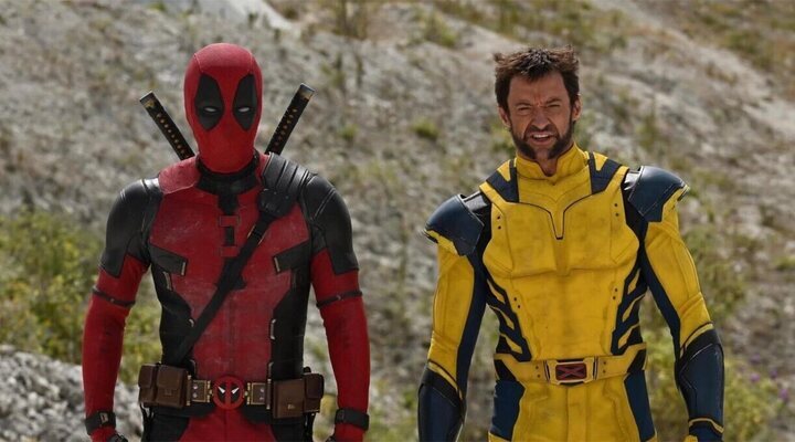 Ryan Reynolds y Hugh Jackman en el rodaje de 'Deadpool 3'