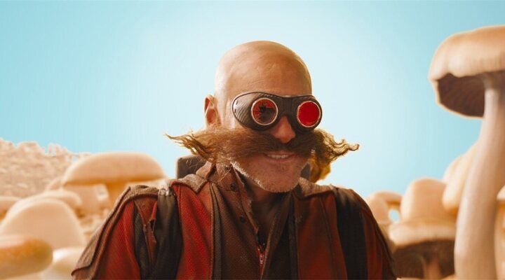 Jim Carrey como el Dr.Robotnik en 'Sonic: La película'