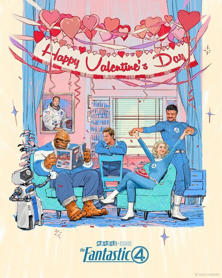 Póster de San Valentín de 'Los 4 Fantásticos'